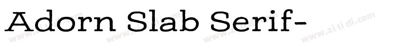 Adorn Slab Serif字体转换